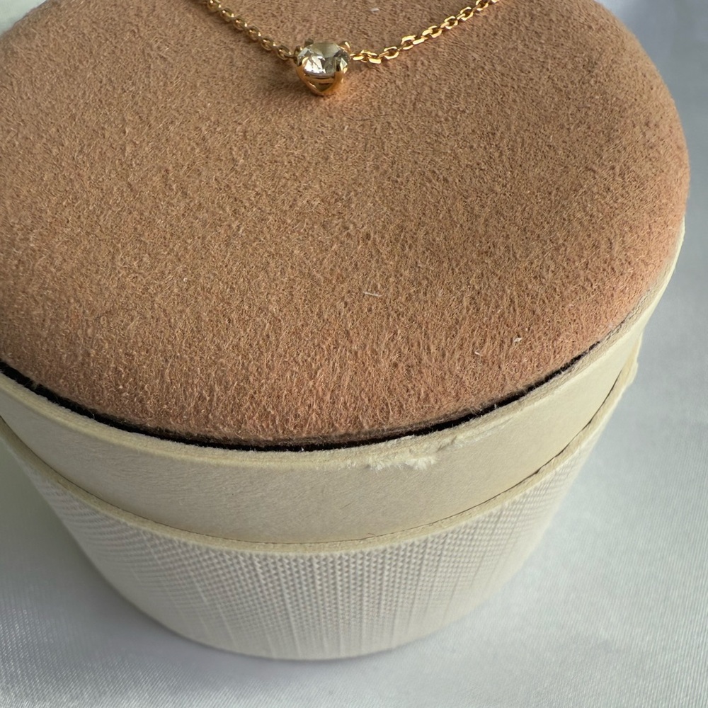 0.25ct 14K Solid Yellow Gold Diamond Solitaire Necklace from Vrai & Oro - Picture 6 of 6